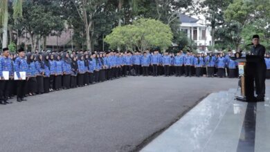 Pj Walikota Ratu Dewa Palembang Lantik 1.484 PPPK Angkatan 2023