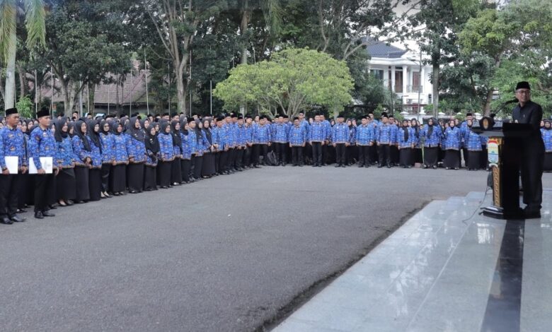 Pj Walikota Ratu Dewa Palembang Lantik 1.484 PPPK Angkatan 2023